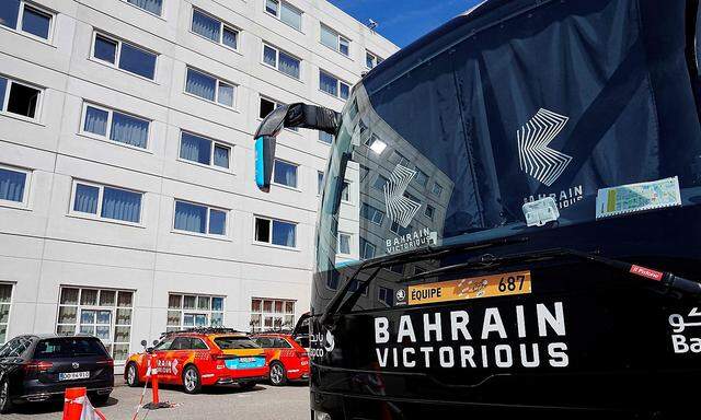 Ein Bild vom Hotel des TEams Bahrain-Victorious in Kopenhagen.