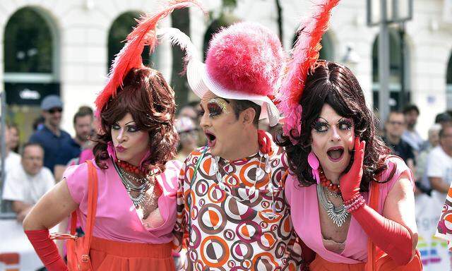 Ein Bild von der Regenbogenparade 2016