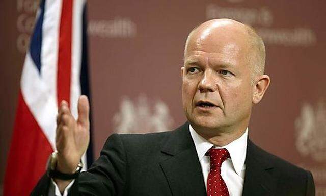 William Hague leitet den Krisengipfel der Briten 