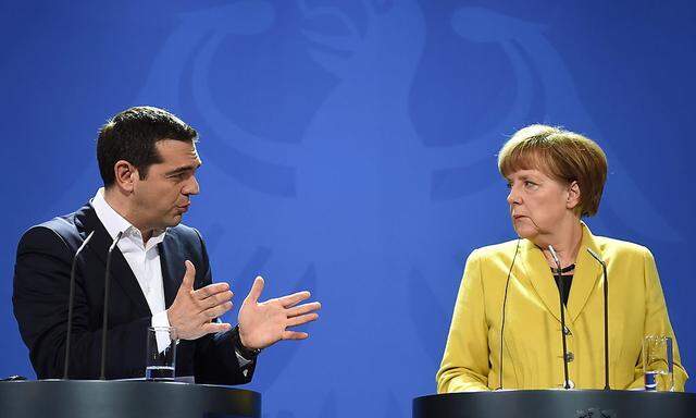 Alexis Tsipras und Angela Merkel.