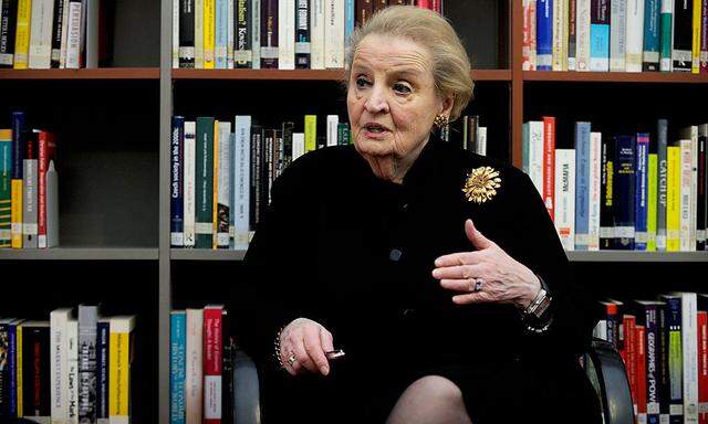 Madeleine Albright ist in Wien zu Gast.