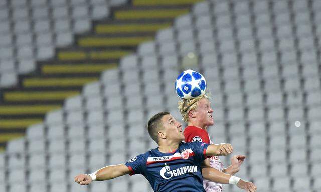 Xaver Schlager mühte sich, behielt in Belgrad auch die Lufthoheit – nur Salzburg blieb ohne Torerfolg und steht damit vor einem Endspiel um die Champions League.