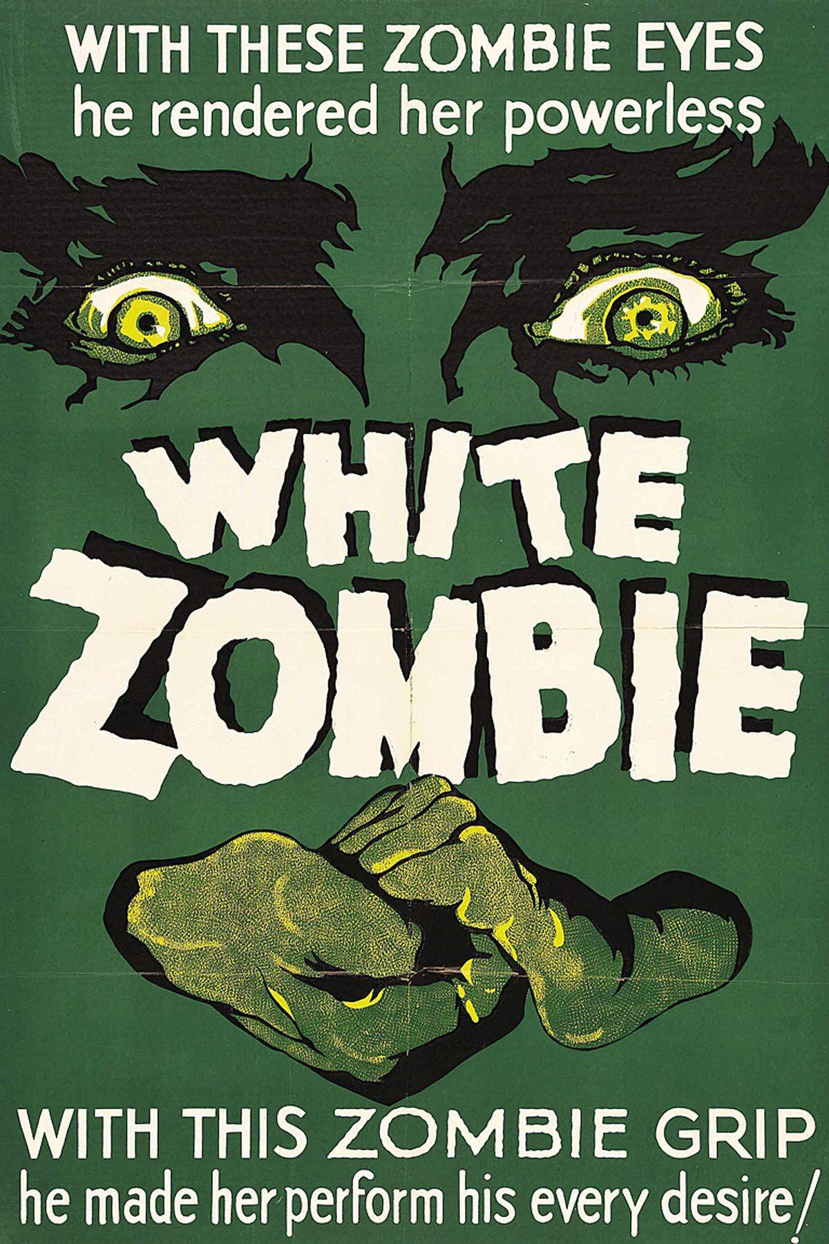 ... in Victor Halperins Film "White Zombie". Im Gruselklassiker spielten Madge Bellamy und der große Bela Lugosi die Hauptrollen. Die von Rob Zombie gegründete Metal-Formation White Zombie benannte sich nach dem Film.