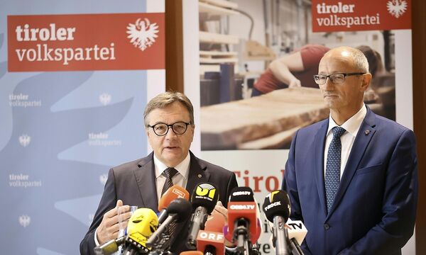 Günther Platter und sein designierter Nachfolger, Anton Mattle.