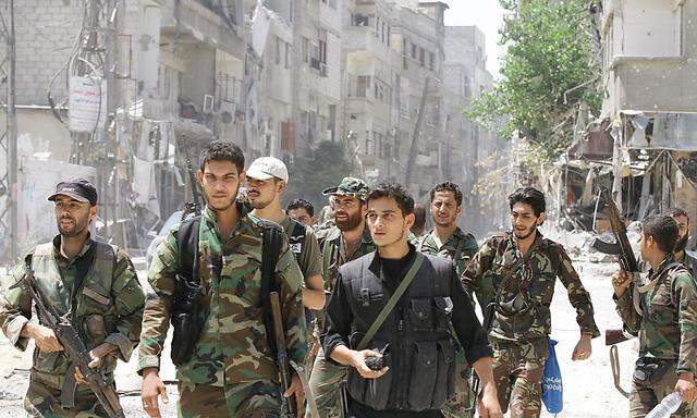 Syrische Truppen.