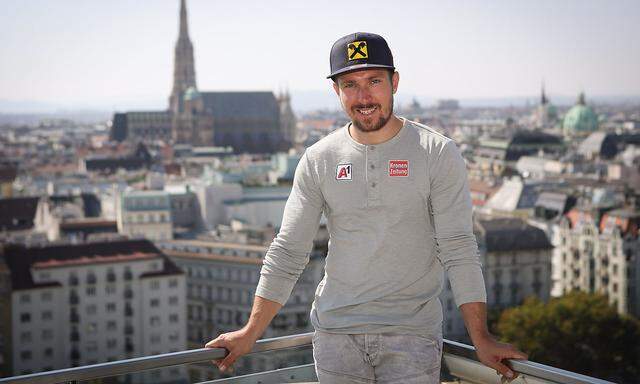 Marcel Hirscher bei seinem Medientermin in Wien