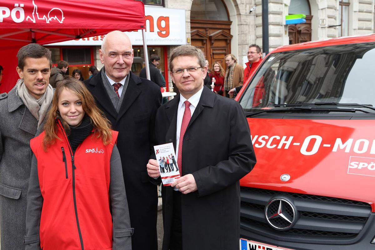 Die Wiener SPÖ versucht mit Heißgetränken, Skeptiker vom Berufsheer zu überzeugen. Das "Punsch-o-Mobil" tourt bis zum 20. Jänner durch alle Bezirke.