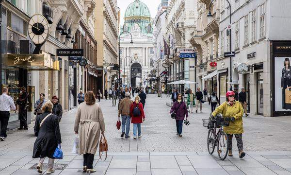 Kurzfristig leidet Österreich als kleine und stark exportorientierte Volkswirtschaft vergleichsweise stark unter der jüngsten Verlangsamung des weltweiten Warenhandels. Im Bild: Die Wiener Innenstadt.