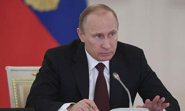 Russian President Putin takes part in a meeting on social and economic development in Moscow´s Kremlin