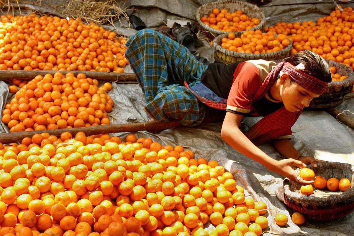 Orangensaft kommt als Konzentrat oder als Direktsaft auf den Markt. Mit 1,25 Millionen Tonnen Orangensaftkonzentrat pro Jahr ist Brasilien der mit Abstand größte Exporteur von Orangensaftkonzentrat. Handelsplatz für Orangensaft ist das New York Board of Trade (NYBOT). Mit steigendem Wohlstand steigt der Verbrauch von Orangensaft. So traten in jüngster Zeit aufstrebende Länder wie China oder die ehemaligen Länder des Ostblocks als Importeure auf.