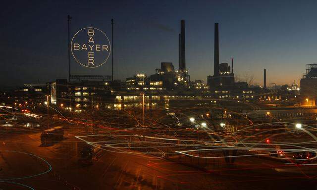 A plant belonging to Germany's largest drugmaker Bayer is seen in Leverkusen