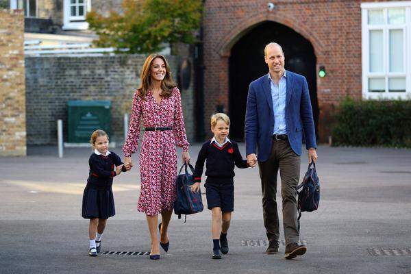 Die Aufregung vor dem ersten Schultag war vor allem bei Prinzessin Charlotte Anfang September groß.