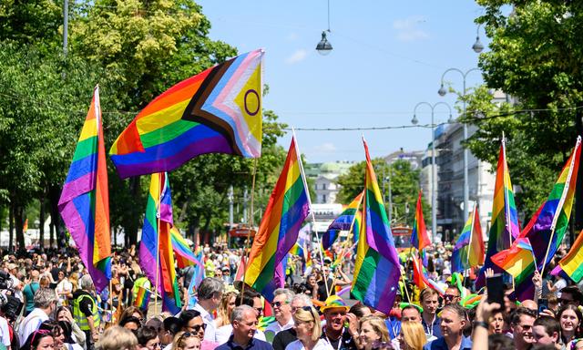 Die Regenbogenparade am Samstagnachmittag: Ein Zeichen für Wiens Weltoffenheit. 