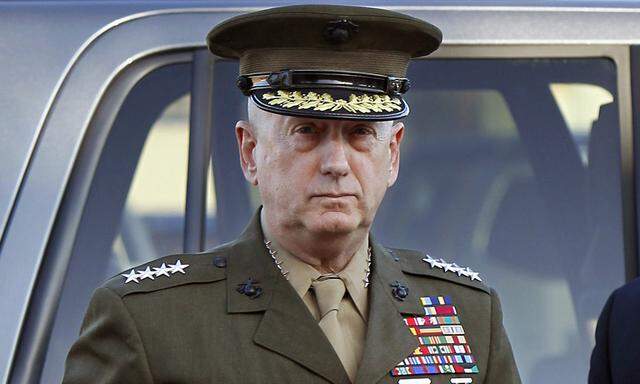 File photo of Marine Corps four-star general Mattis at Camp Pendleton, California