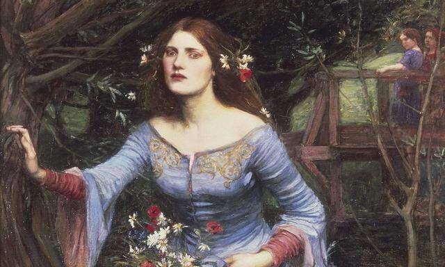 Ophelia, gemalt von John William Waterhouse (1849–1917).