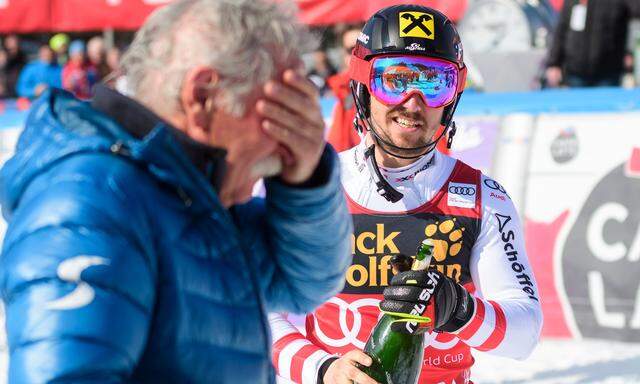 Ferdinand Hirscher war gerührt, Sohn Marcel nach getaner Arbeit bereits in Feierlaune.