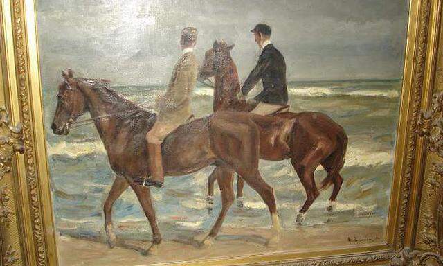 Max Liebermanns Zwei Reiter am Strand Sammlung Gurlitt