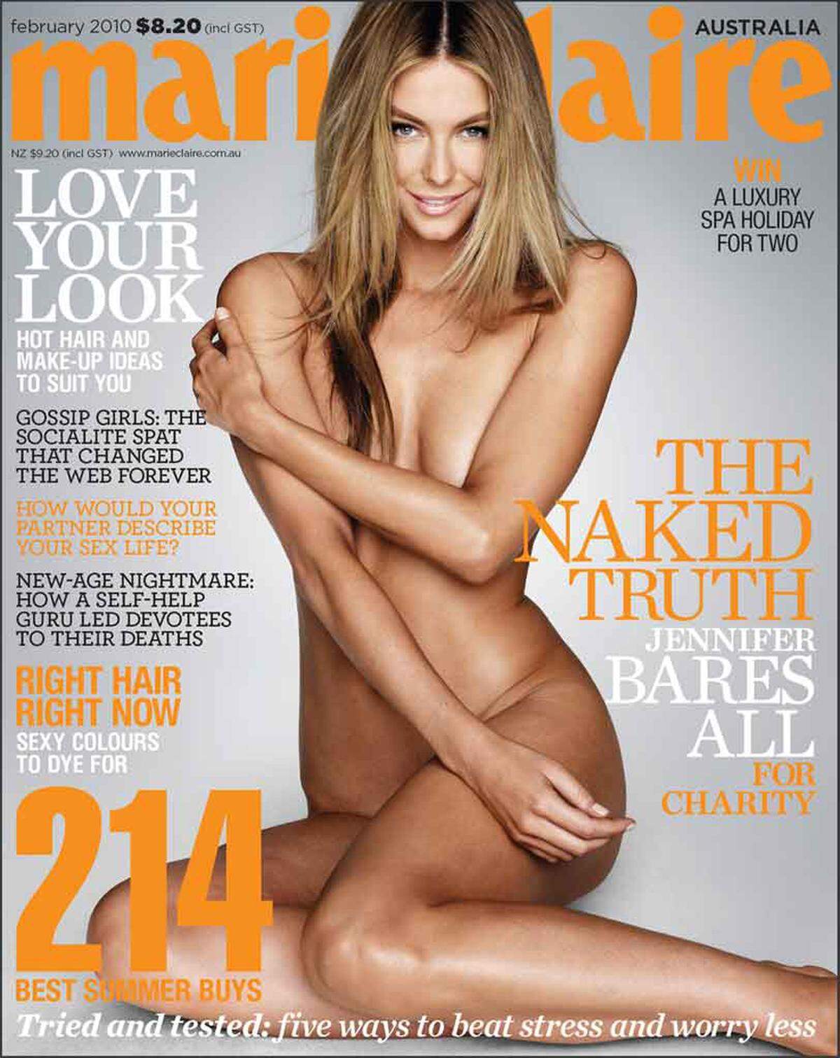 Unter dem Titel "Die nackte Wahrheit" zeigte sich Jennifer Hawkins von ihrer unretuschierten Seite.