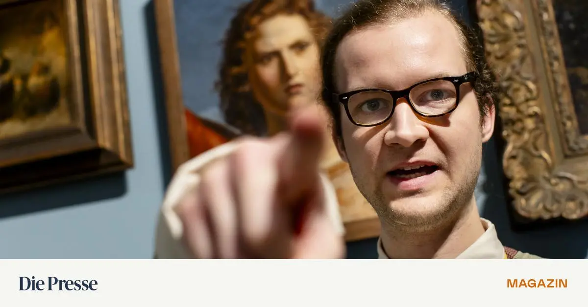 Ein-bellauniger-Museumsf-hrer-bl-fft-Besucher-an-und-die-lieben-s-premium-