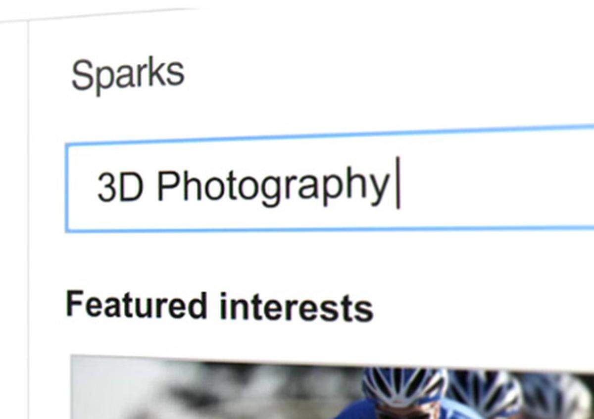 Seine Stärke als Suchmaschinenspezialist kann Google mit den Sparks ausspielen. Sie bilden Interessen ab, sind aber nicht einfach nur Deklarationen der Hobbys von Nutzern, sondern bieten auf einen Blick Nachrichten und Artikel zu bestimmten Themen, die man einfach als Stichwort eingibt und dann hinzufügen kann.