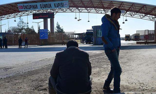 Grenzübergang zur Türkei in Syrien.