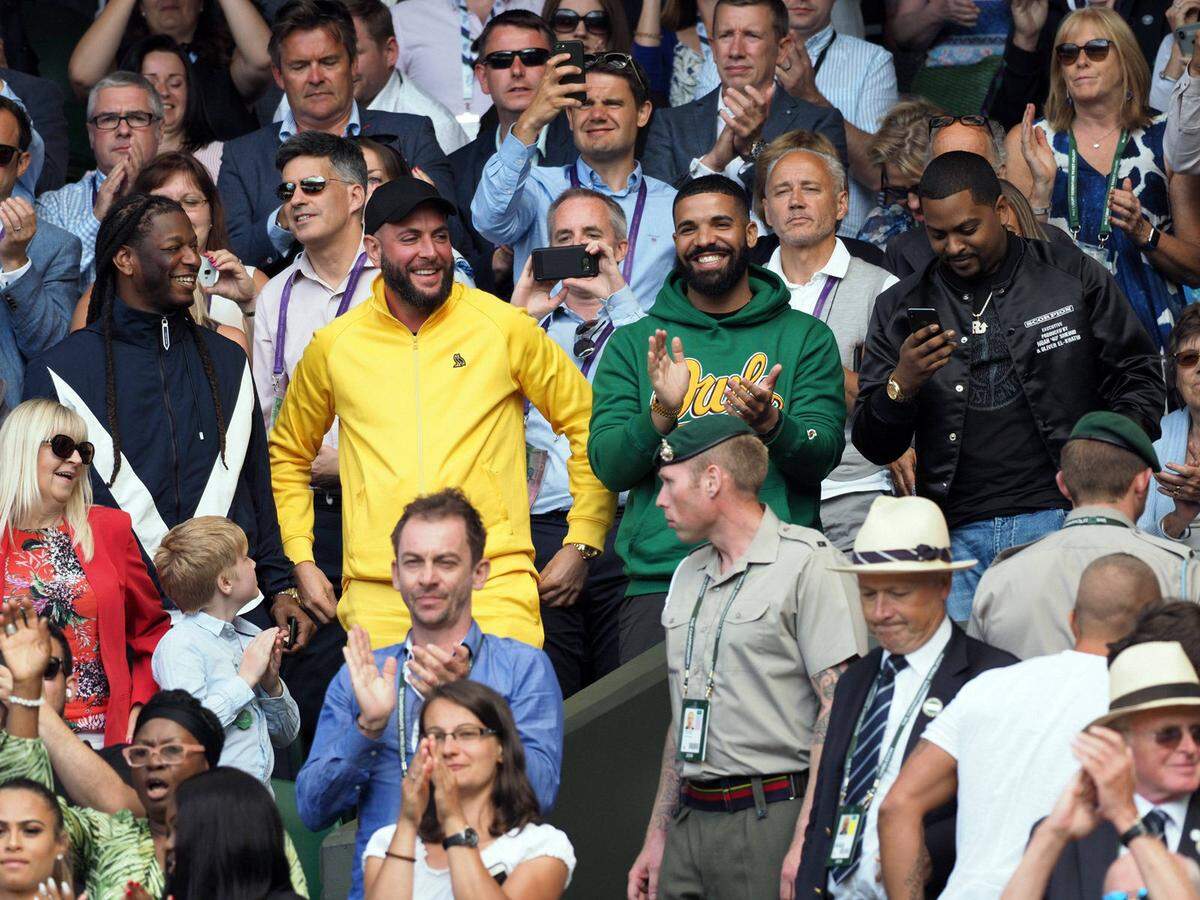Rapper Drake unterstütze Serena Williams.