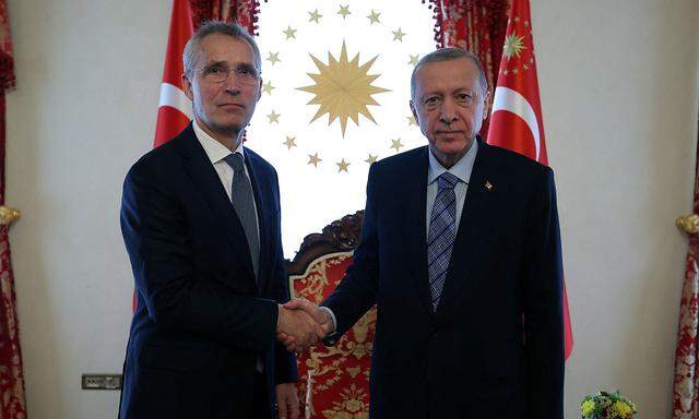 Nach einem Treffen von Stoltenberg (links) in Istanbul scheint der türkische Präsident den Weg für Schwedens Nato-Beitritt freizuräumen.