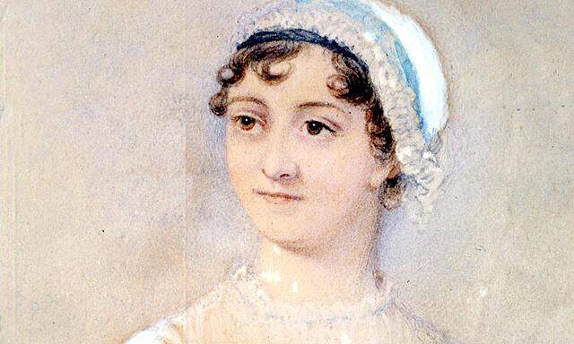 Jane Austen auf einer zeitgenössischen Zeichnung
