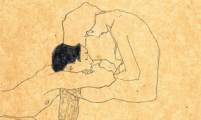 Egon Schieles „Liebende“ von ca. 1909, geschätzt auf 94.500 bis 142.000 Euro.
