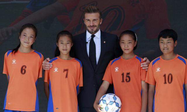 Ex-Profi David Beckham ist Botschafter der Luneng Group (Besitzerin des Klubs Shandong Luneng) und leistet Schützenhilfe für Chinas Fußball-Masterplan.