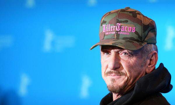 Sean Penn in Berlin. „Das ist kein unparteiischer Film“, sagte er dort über seine Dokumentation, „weil das auch kein uneindeutiger Krieg ist“. 