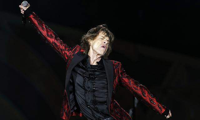 Mick Jagger of The Rolling Stones performs during their ´14 on Fire´ concert in Madrid