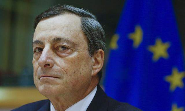 European Central Bank President Draghi testifies before the European Parliament's Economic and Monetary Affairs Committee in Brussels