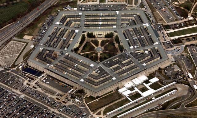 Das Pentagon in Washington von oben