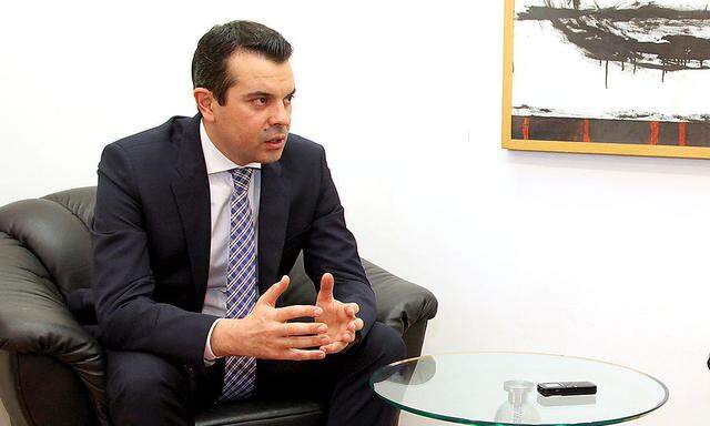 Mazedoniens Außenminister Nikola Poposki