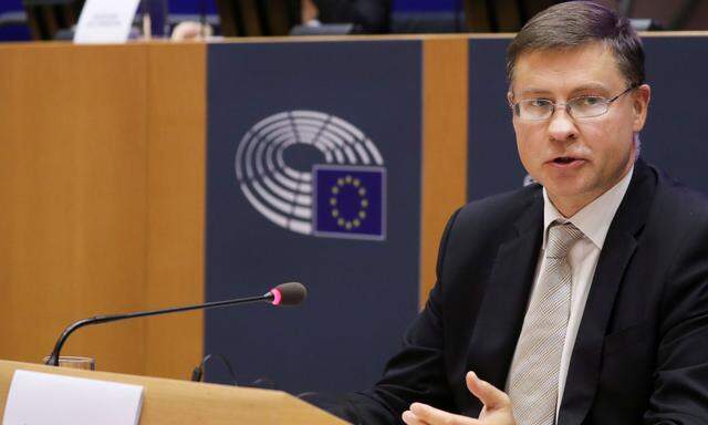 EU-Vizekommissionspräsident Valdis Dombrovskis 