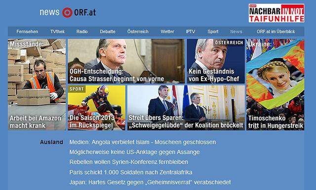 ORF.at gehört zur ORF Online und Teletext GmbH