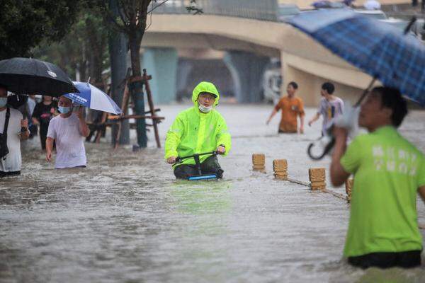 Die Regenfälle in Henan wurden von Taifun "In-Fa" ausgelöst. 