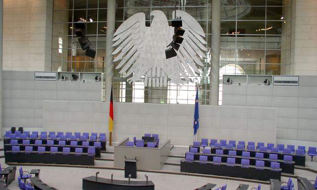 Sitzungssaal im Reichstag, Berlin, Deutschland