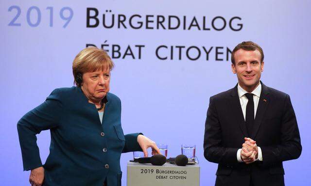 Angela Merkel und Emmanuel Macron.