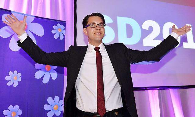 Jimmie Akesson ist Parteichef der Schwedendemokraten