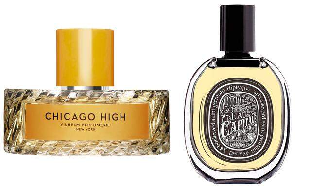 City-Hopping. "Chicago High" von Vilhelm Parfumerie (50 ml um 135 Euro ) und "Eau Capitale" von Diptyque (75 ml um 135 Euro). 