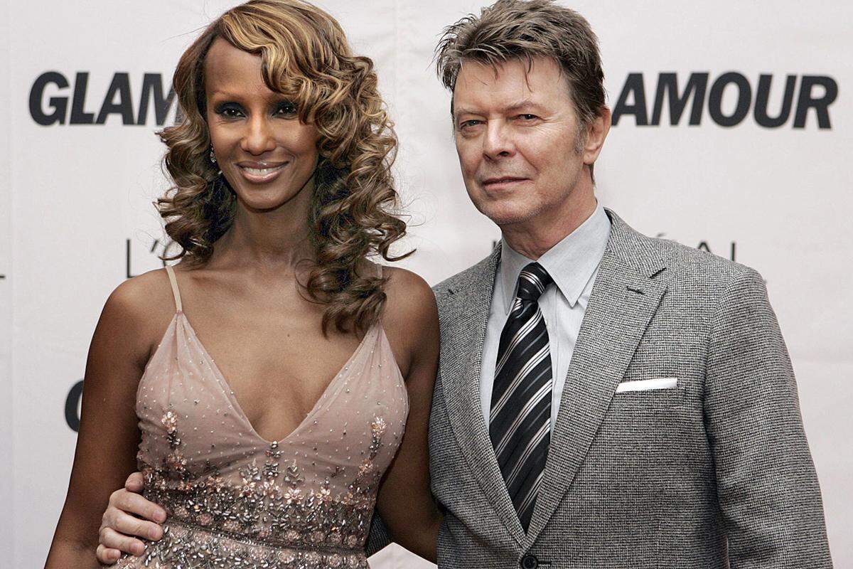 Bowie war zweimal verheiratet, zuletzt seit 1992 mit dem Model Iman Abdulmajid. Eine Tochter wurde im Jahr 2000 geboren.