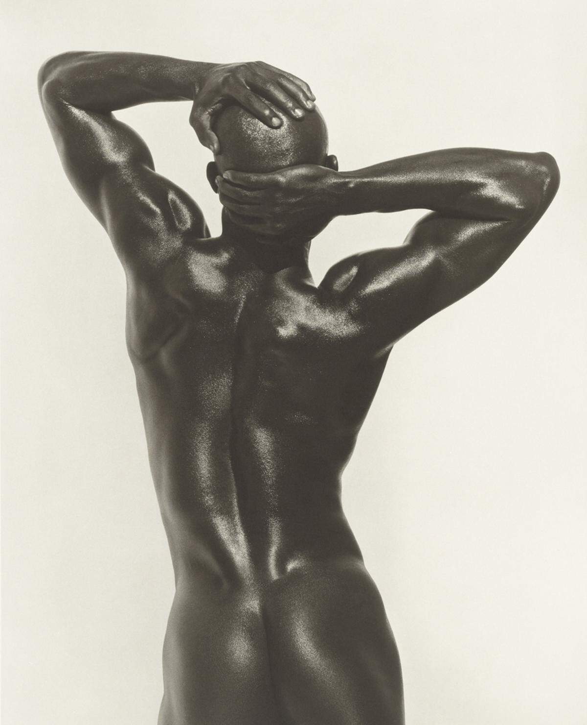 Djimon, Three-Quarter Nude, Back View, Hollywood, 1989.