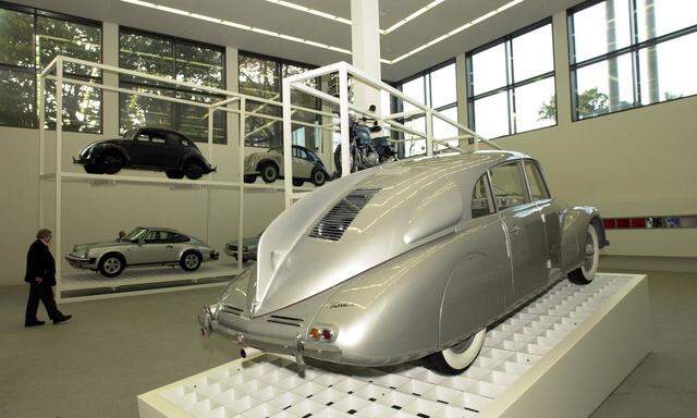 Fortschrittliche Konstruktion des Klosterneuburgers Hans Ledwinka für Tatra: Modell von 1934 in der Pinakothek München. 