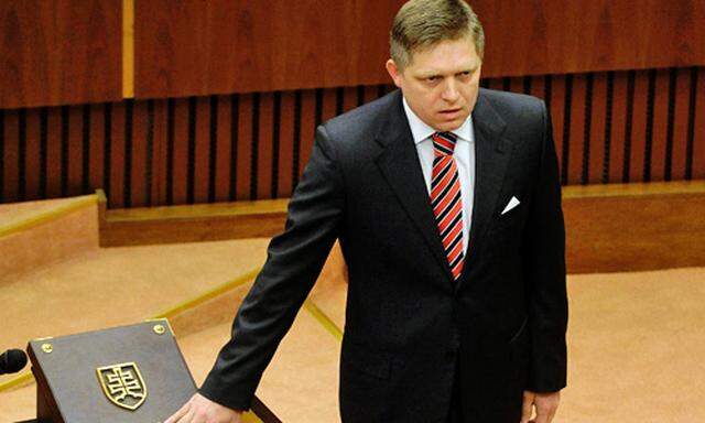Slowakei Fico Premierminister vereidigt