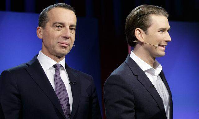 SPÖ-Chef Kern und ÖVP-Obmann Kurz