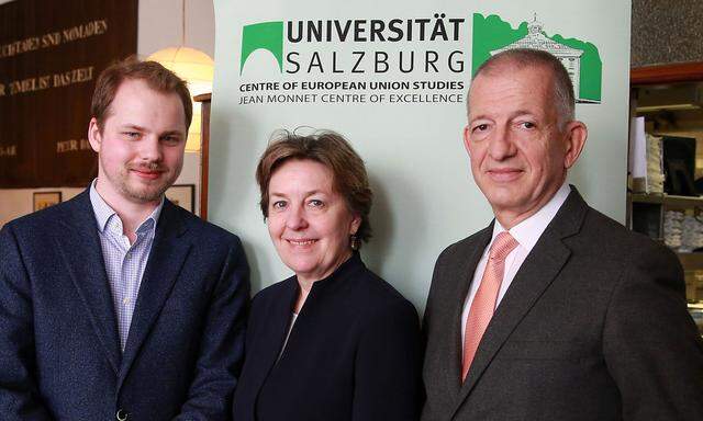 Professor Florian Huber, Professorin Sonja Puntscher Riekmann, Professor Stefan Griller