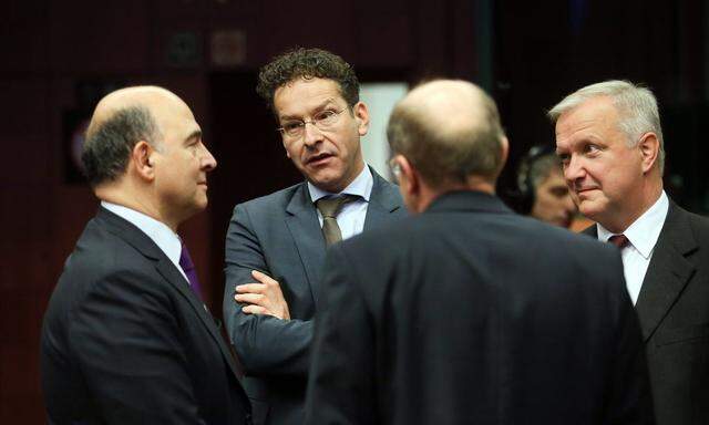 BELGIUM EU EUROGROUP FINANCE MINISTERS MEETING 