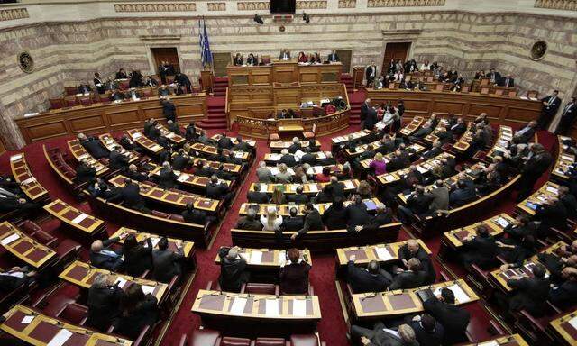 Election for the new President of Greek Parliament 06 02 2015 Greece Athens Greek Parliament Feb
